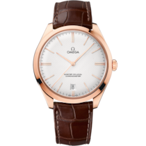 De Ville Trésor 40 mm, Sedna™ gold on leather strap - 432.53.40.21.02.002