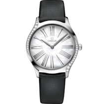 De Ville Trésor 36 mm, steel on fabric strap - 428.17.36.60.05.001