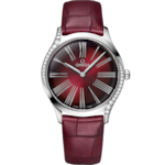 De Ville 36 mm, steel on leather strap - 428.18.36.60.11.001