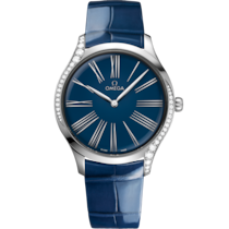 De Ville 39 mm, steel on leather strap - 428.18.39.60.03.001