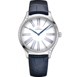 De Ville 39 mm, steel on leather strap - 428.18.39.60.04.001