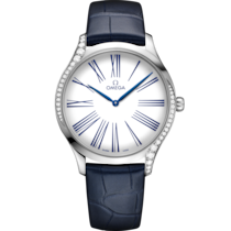 De Ville 39 mm, steel on leather strap - 428.18.39.60.04.001