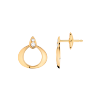 Omega Dewdrop 耳環, 18K黃金, 鑽石 - E55BBA0200305