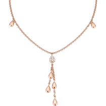 Omega Dewdrop Necklace, 18K red gold, Diamonds - N79BGA0200305