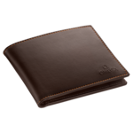 Fine Leather Wallet, Brown - 7070220001