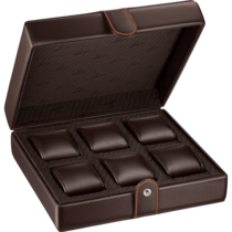 Fine Leather Watch box, Brown - 7070320012