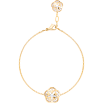 Omega Flower Bracelet, 18K yellow gold, Mother-of-pearl cabochon - B603BB0700105