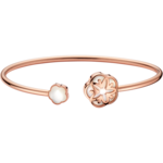 Omega Flower Bracelet, 18K red gold, Mother-of-pearl cabochon - B603BG0700100