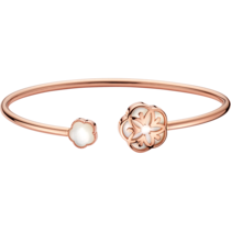 Omega Flower Bracelet, 18K red gold, Mother-of-pearl cabochon - B603BG0700100