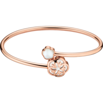 Omega Flower Bracelet, 18K red gold, Mother-of-pearl cabochon - B603BG0700200