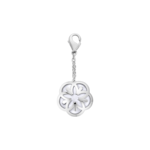 Omega Flower 吊飾, 18K白金, 蛋面切割珍珠貝母 - M603BC0700105