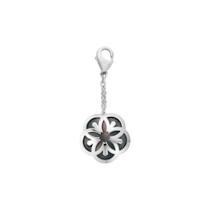 Omega Flower Charm, Tahiti Mother-of-Pearl cabochon, 18K white gold - M603BC0700205