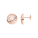 Omega Flower 耳環, 18K紅金, 蛋面切割珍珠貝母 - E54BGA0204002