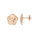 Omega Flower 耳環, 18K紅金, 蛋面切割珍珠貝母 - E60BGA0204005