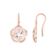 Omega Flower 耳環, 18K紅金, 蛋面切割珍珠貝母 - E61BGA0204005