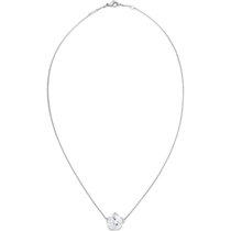 Omega Flower Necklace, 18K white gold, Mother-of-pearl cabochon - N603BC0700205