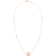 Omega Flower Necklace, 18K red gold, Pink opale cabochon - N603BG0700305