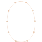 Omega Flower 長頸鏈-18K紅金、背面鑲嵌10顆蛋面切割珍珠貝母 - N81BGA0204005
