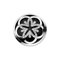 Omega Flower Pendant, 18K white gold, Diamonds - P89BCA0201505