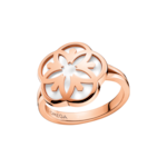 Omega Flower 戒指, 18K紅金, 蛋面切割珍珠貝母 - R603BG07001XX
