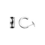 Ladymatic 耳環, 18K白金, 黑色陶瓷, 鑽石 - E604CL0100105