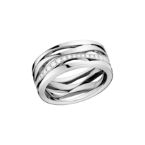 Ladymatic 戒指, 18K白金, 鑽石 - R50BCA05003XX