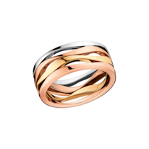 Ladymatic 戒指, 18K紅金, 18K白金, 18K黃金 - R50BNA05001XX
