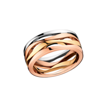 Ladymatic Ring, 18K red gold, 18K white gold, 18K yellow gold - R50BNA05001XX