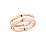 Ladymatic 戒指, 18K紅金, 白色陶瓷 - R604CK00001XX