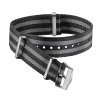 NATO strap - Polyamide 5-stripe black and grey strap - 031Z017955