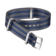 NATO strap - Polyamide 5-stripe grey & blue strap - 031CWZ007884