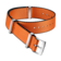 NATO strap - Polyamide orange strap with black borders - 031CWZ010648