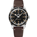 Seamaster 41 mm, steel on leather strap - 234.32.41.21.01.001