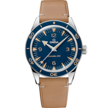 Seamaster 41 mm, steel on leather strap - 234.32.41.21.03.001