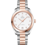 Seamaster 34 mm, steel - Sedna™ gold on steel - Sedna™ gold - 220.20.34.20.52.001