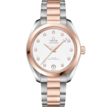 Seamaster Aqua Terra 150M 34 mm, steel - Sedna™ gold on steel - Sedna™ gold - 220.20.34.20.52.001