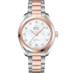 Seamaster 34 mm, steel - Sedna™ gold on steel - Sedna™ gold - 220.20.34.20.55.001