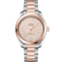 Seamaster Aqua Terra 150M 34 mm, steel - Sedna™ gold on steel - Sedna™ gold - 220.20.34.20.59.001