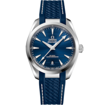 Seamaster 38 mm, steel on rubber strap - 220.12.38.20.03.001