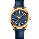 Seamaster 38 mm, yellow gold on leather strap - 522.53.38.20.03.001