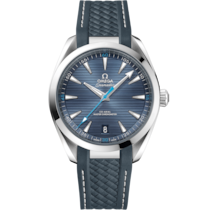 Seamaster 41 mm, steel on rubber strap - 220.12.41.21.03.002