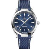 Seamaster 41 mm, steel on rubber strap - 220.12.41.21.03.007