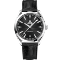 Seamaster Aqua Terra 150M 41 mm, steel on leather strap - 220.13.41.21.01.001