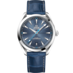 Seamaster 41 mm, steel on leather strap - 220.13.41.21.03.002