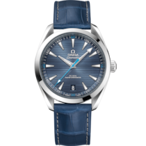 Seamaster Aqua Terra 150M 41 mm, steel on leather strap - 220.13.41.21.03.002