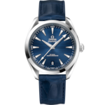 Seamaster 41 mm, steel on leather strap - 220.13.41.21.03.003