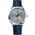 Seamaster 41 mm, steel on leather strap - 220.13.41.21.06.001
