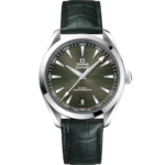 Seamaster 41 mm, steel on leather strap - 220.13.41.21.10.001