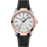 Seamaster 41 mm, steel - Sedna™ gold on rubber strap - 220.22.41.21.02.001