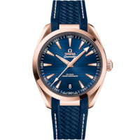 Seamaster Aqua Terra 150M 41 mm, Sedna™ gold on rubber strap - 220.52.41.21.03.001